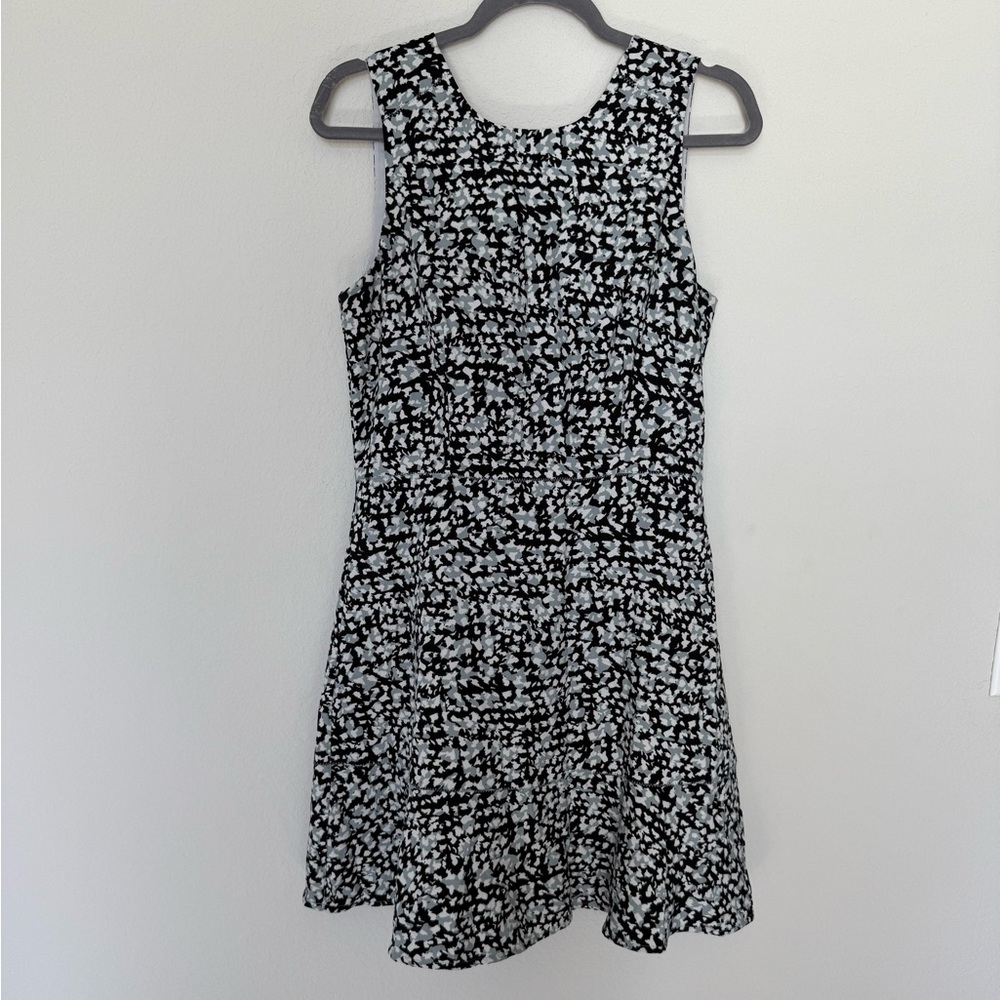 Banana Republic Black and White Patterned Dress